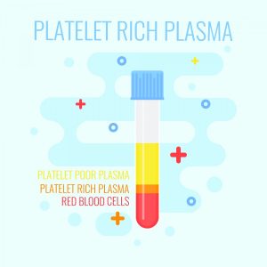 Human Blood Platelets test tube