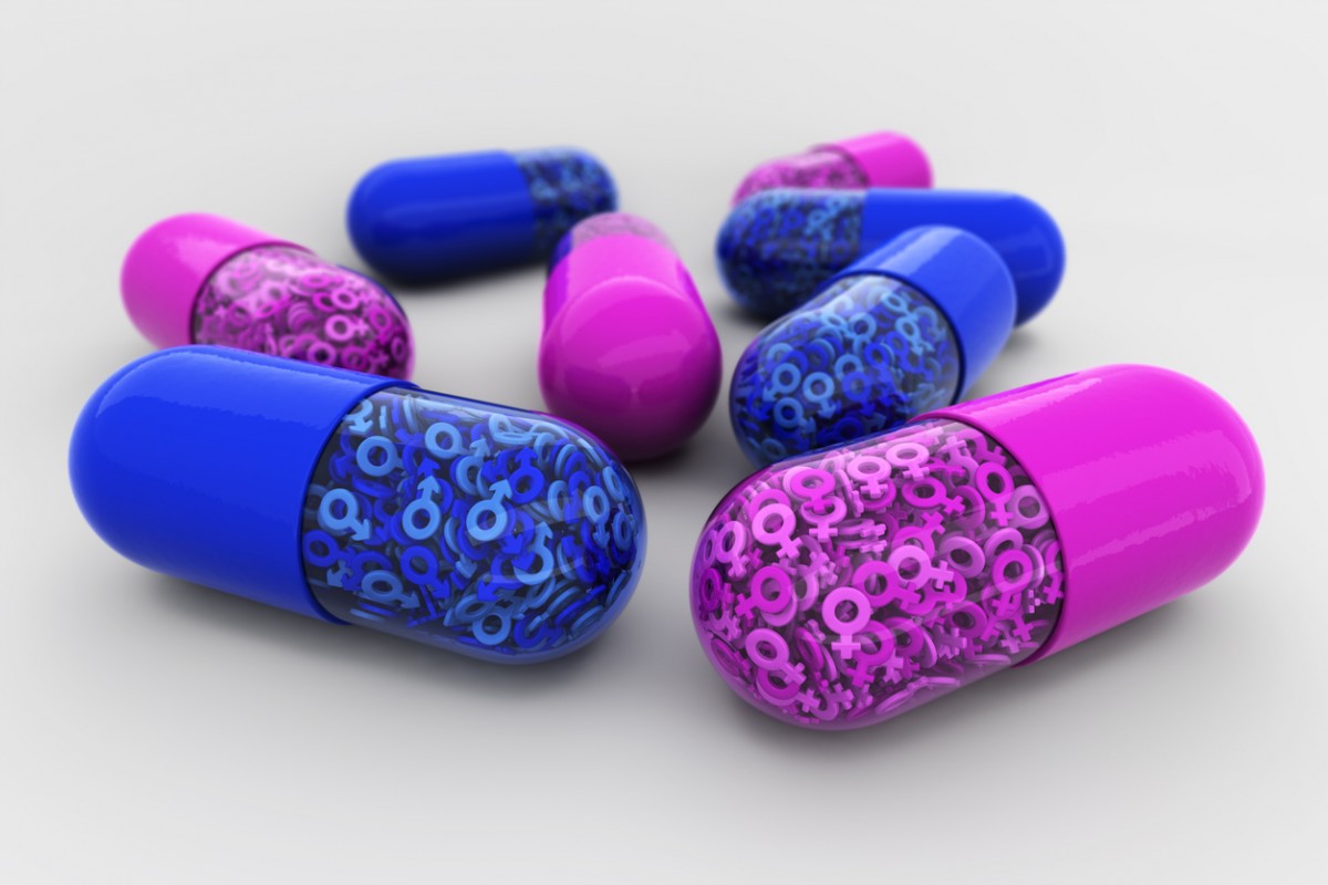 blue and pink pills
