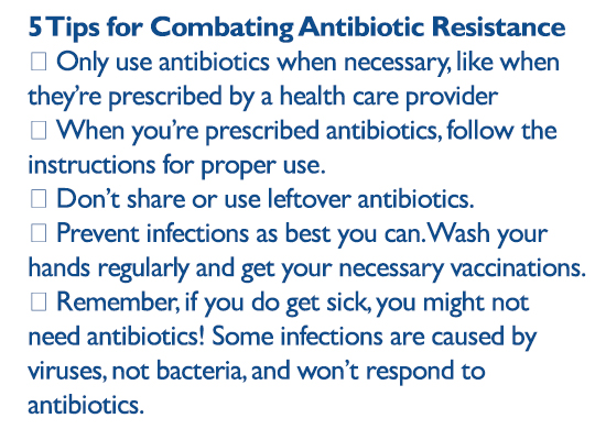 five tips for fighting antibiotic resistance