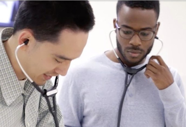 two men with stethoscopes