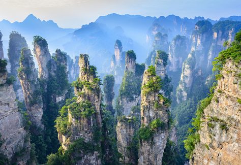 Landscape of Zhangjiajie.