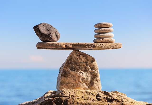 Rocks balancing on on another.