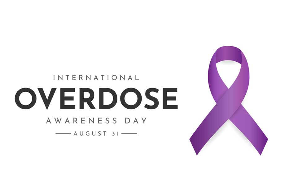 International Overdose Awareness Day, August 31. Vector illustration.