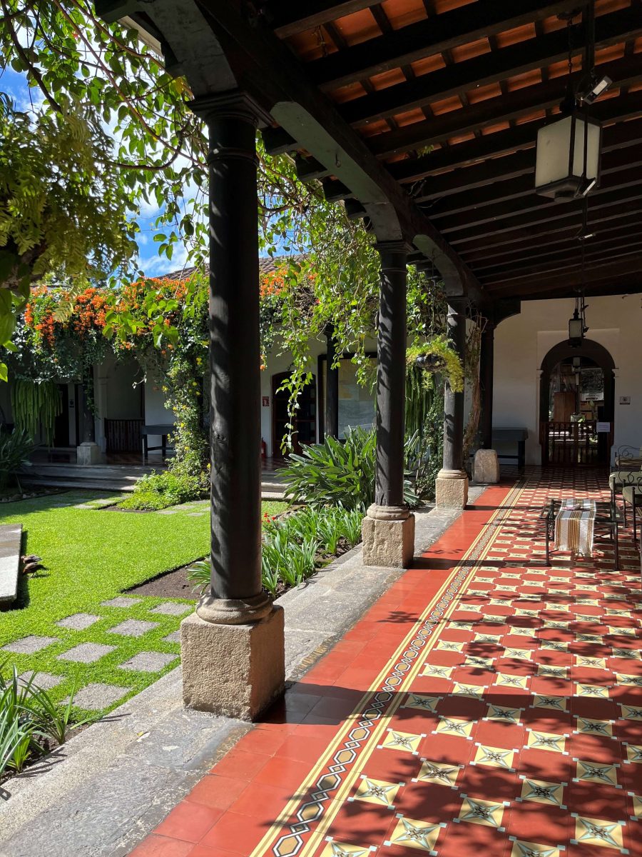 Sunny courtyard