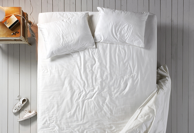 Overlooking an Empty bed