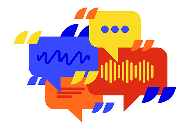 Talking chating speech bubble chat forum conversation online messaging design element.