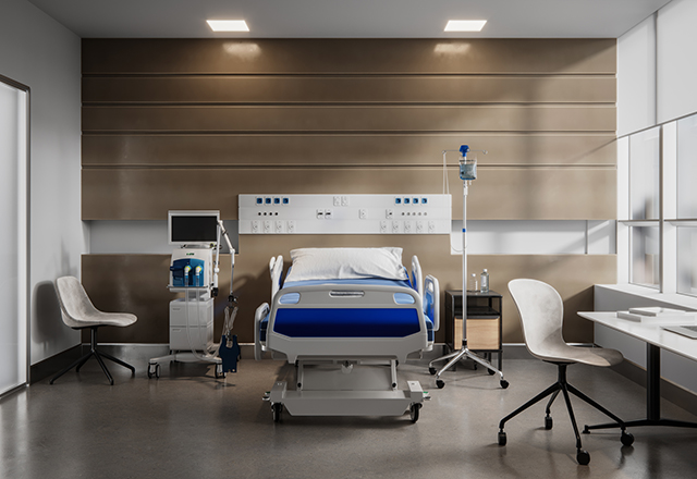 hospital intensive care unit with no people no patients