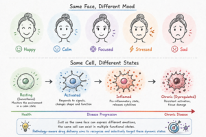 pathology aware drug delivery cells
